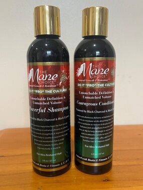 The Mane Choice Fro Powerful Shampoo & Courageous Conditioner Set 2 8 FL OZ each